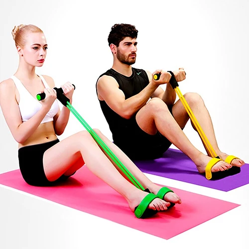 Convenient Indoor Fitness Elastic Sit Up Pull Rope Abdominal Exerciser Home Sport Equipment Pull Rope