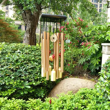 

Gift Wind Chimes Ornaments Balcony Hanging Large Bells Metal Tubes Outdoor Yard Garden Home Decoration Noisemaker