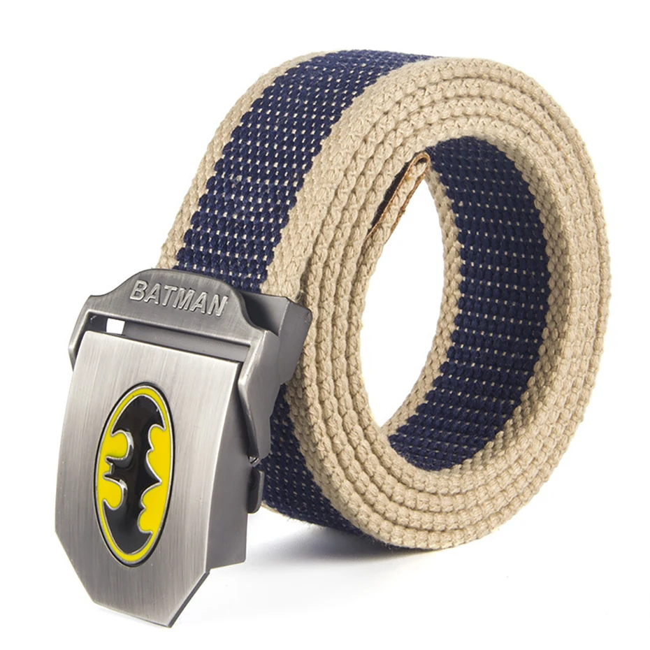 

Unisex Batman Canvas Tactical Belt High Quality Military Belts For Mens & Women Luxury Jeans Belt 6 Colors 110cm