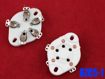

10Pcs new 5pin tube sockets ceramic 807 GzC5-1