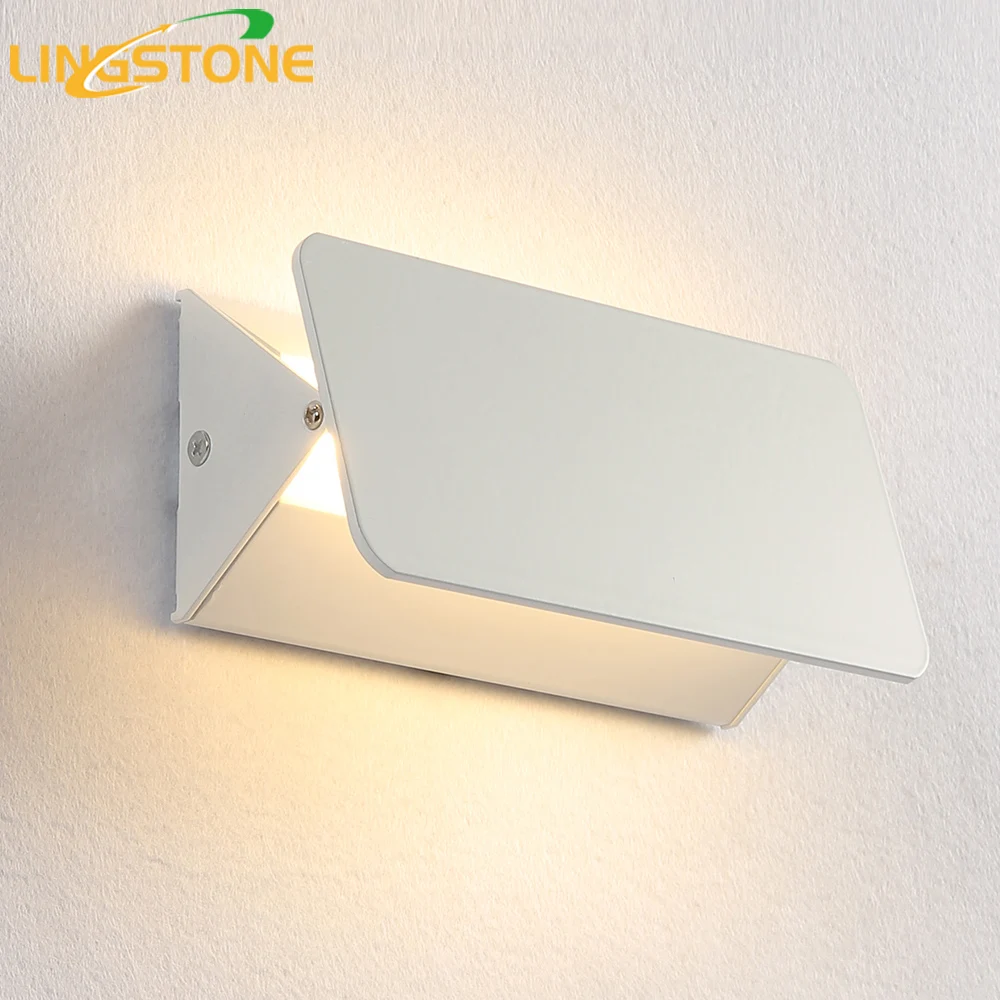 

Modern Led Wall Lamp Adjustable Baffle Aluminum Wall Sconce For Bedroom Dinning Living Room Indoor Lighting Wall Light Luminaire