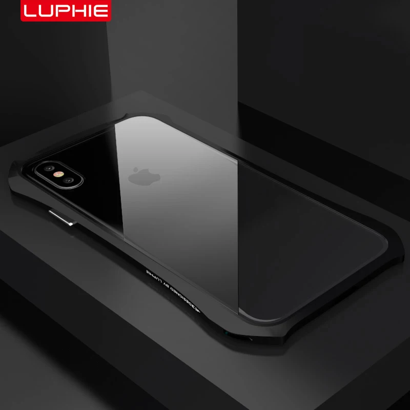 LUPHIE Крышка корпуса ля iPhone X Роскошный Жесткий металлический алюминиевый каркас ультра тонкий защитный чехол для iPhone X противоударный чехол