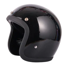 Glass Fiber Vintage helmet Doubble D ring buckle retro motorbike helmet ECE certification