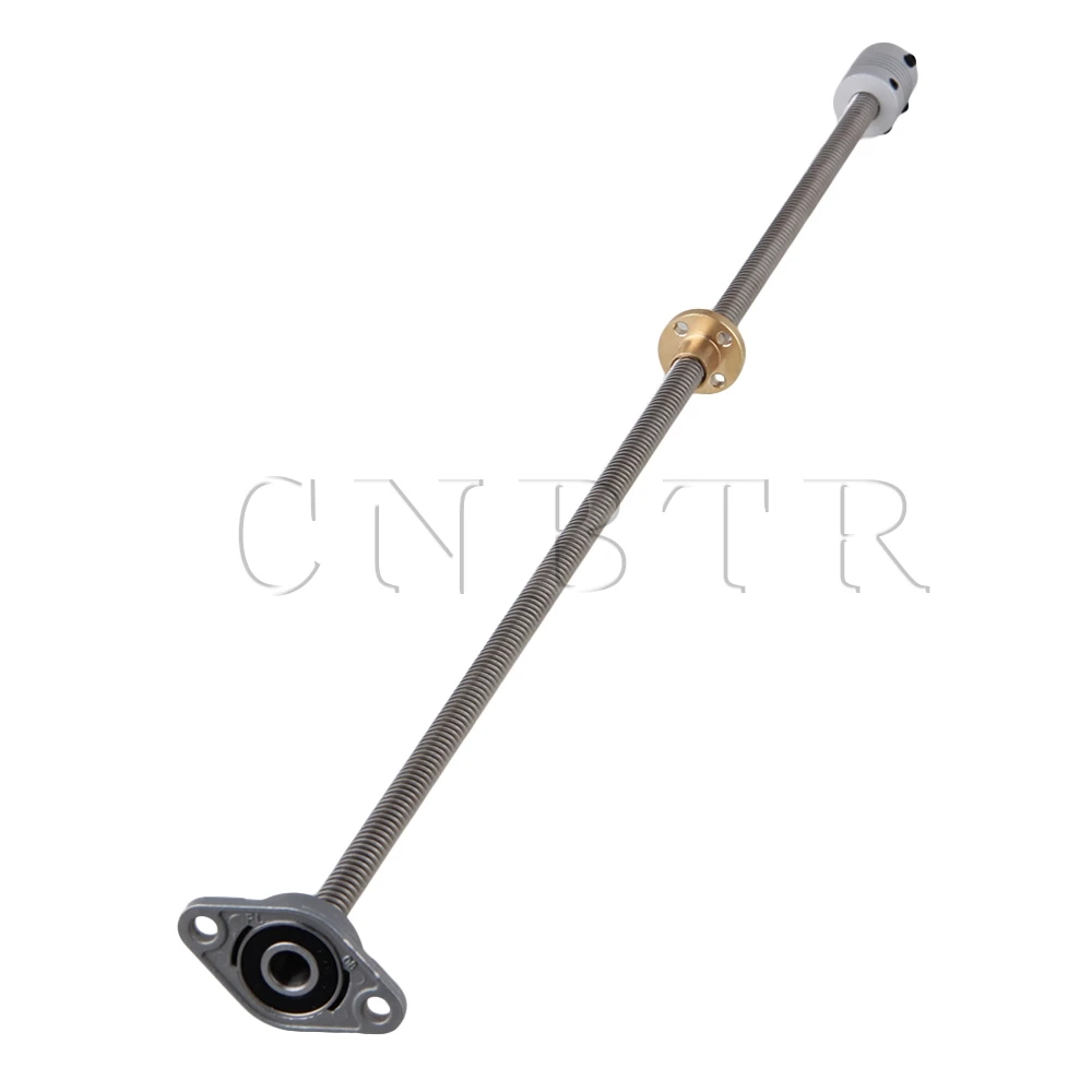 

CBNTR Vertical 450mm 8mm Lead Screw Shaft Coupling Bearing Flange Block Set