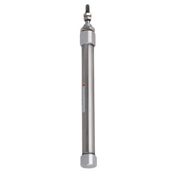 

10 x 75mm Silver Stainless Steel Single Rod Double Action Mini Pneumatic Air Cylinder 0.7Mpa