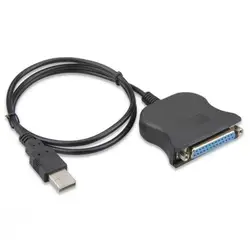 USB 2,0 DB25 кабель Распечатать кабель преобразователя LPT USB адаптер кабель LPT USB кабель черный