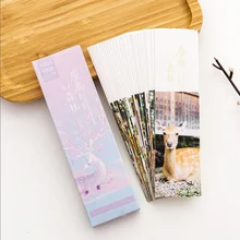 30 шт. винтажные олени в лесу закладки Новинка бумажные страницы разделители книжные бирки страницы держатель милые канцелярские принадлежности Школьные офисные принадлежности