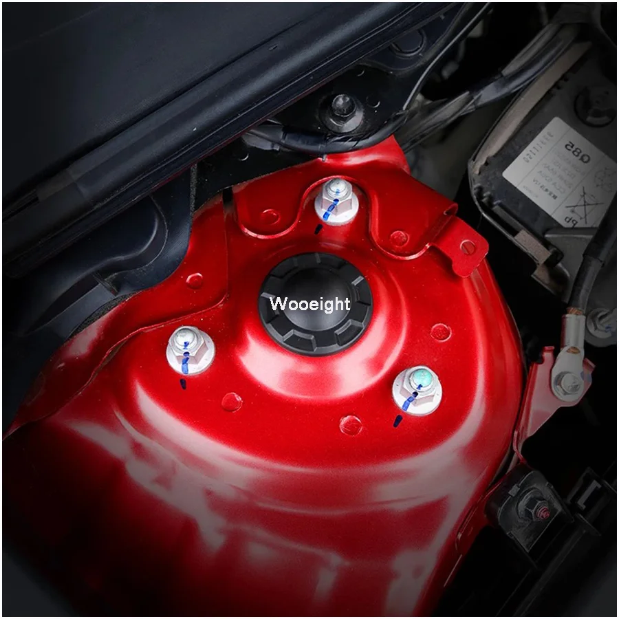 Wooeight 2Pcs ABS Shock Absorber Cover Dust Cap Decorative For Mazda 3 6 2016 2017 CX5 2016-2018 CX-5 CX-9 2017 (6)