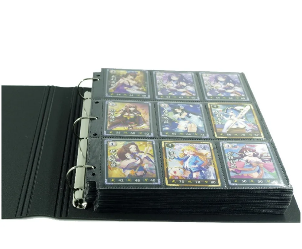 30 страниц торговая игра карточная игра альбом игральные карты держатель Альбом для Pokemen CCG MTG Yugioh прозрачные/черные страницы