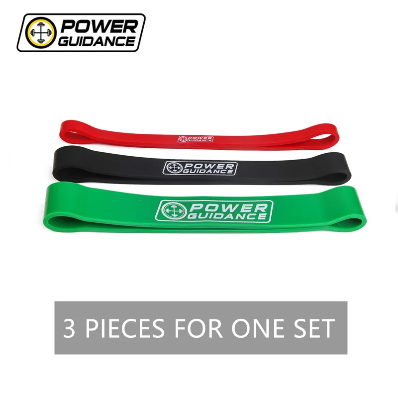 

POWER GUIDANCE 3 Piece/ Set Mini 12" Power bands Resistance Pull up Bands Latex Streching Band Loop For Powerlifting Training