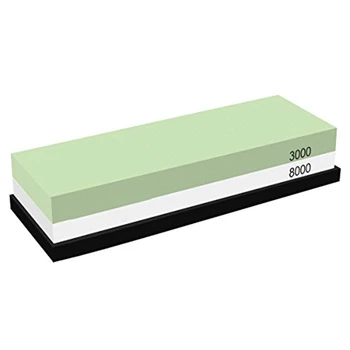 

Knife Sharpening Stone Waterstone 3000 8000 Grit, Silicon Non-slip Base for Kitchen knives, Hunting knives, Scissors, Razors,