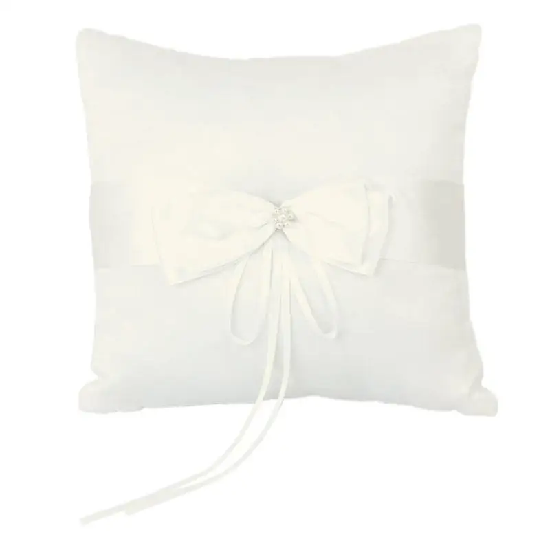 new 1010cm wedding ceremony ring bearer pillow cushion with satin double bowknot flower faux - Cheap Wedding Ring new 1010cm wedding ceremony ring bearer pillow cushion with satin double bowknot flower faux - Cheap Wedding Ring