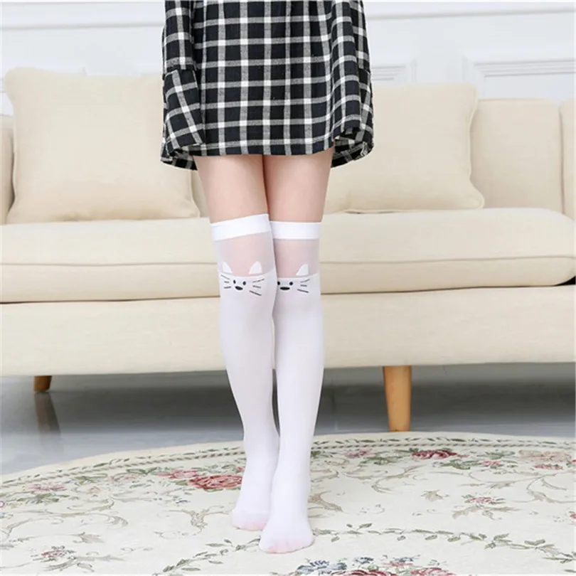 Kids knee high socks boy soccer/football sock cotton school skate girls heart kitty cat skarpety/school boy socks/meia infantil