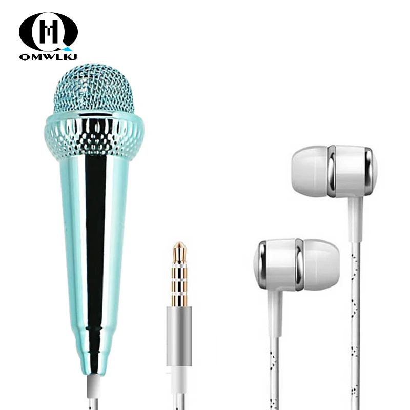 

for iPhone Android All Smartphone Notebook Portable Mini Microphone Stereo Karaoke Sound Record 3.5mm Plug