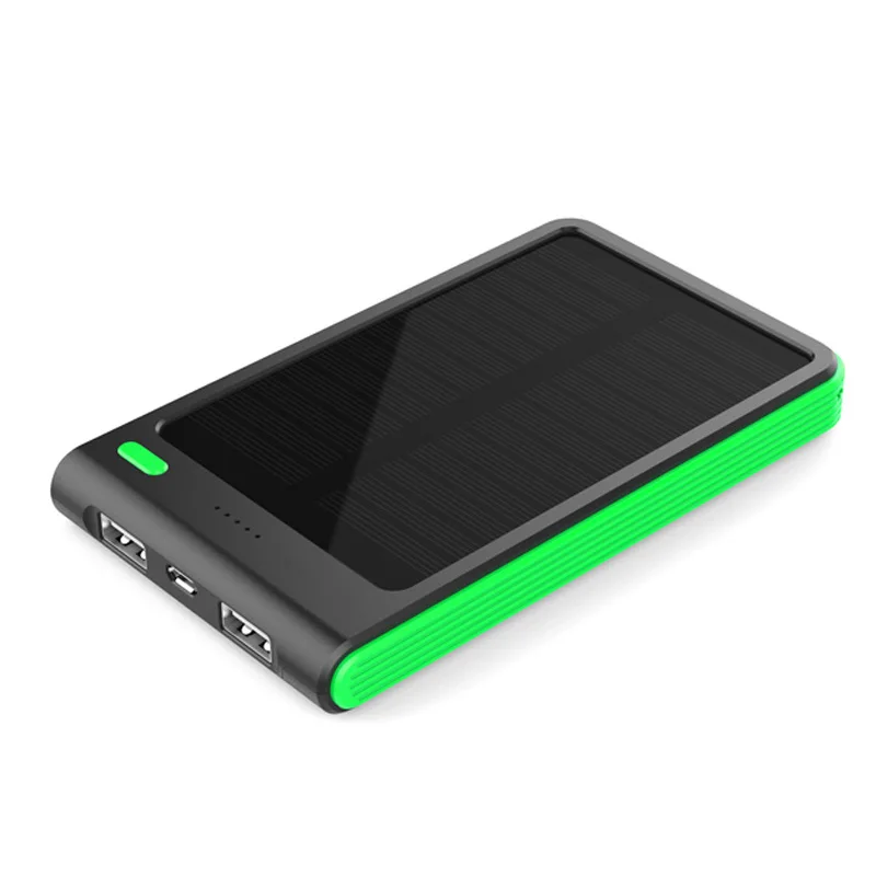 2016 Latest exclusive Solar Power bank Real 5000mah Double USB PowerBank for xiaomi smartphone /ipad camera portable charger