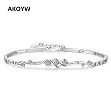 Ángel Del Corazón 925 Pulseras de Plata de la Señora joyería de la boda de moda de alta calidad Avanzada de amatista joyería