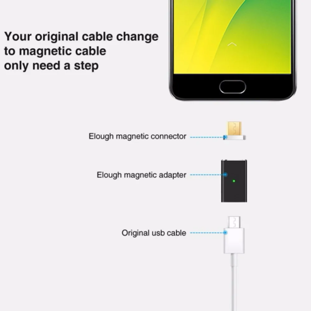 Magnetic USB Cable For Smart Phone Type C Magnet Charger Data Charging Charge Micro USB Cable Mobile Phone Cables