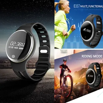 

Yulubu E07 Bluetooth 4.0 Smart Bracelet Waterproof Sport Fitness Tracker Smart Band Pedometer Smart Wristband for Android iOS