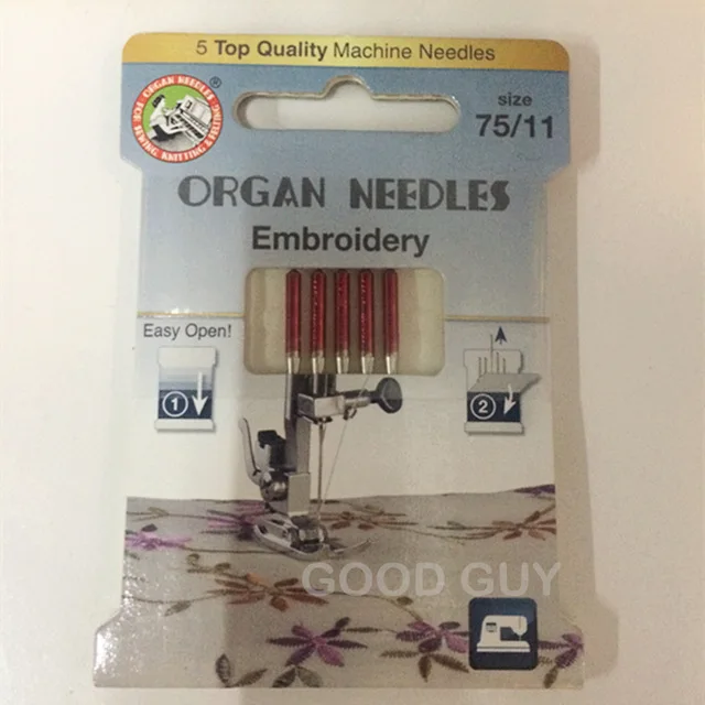 ORGAN EMBROIDERY NEEDLES 130/705H DOMESTIC SEWING MACHINE EMBROIDERY