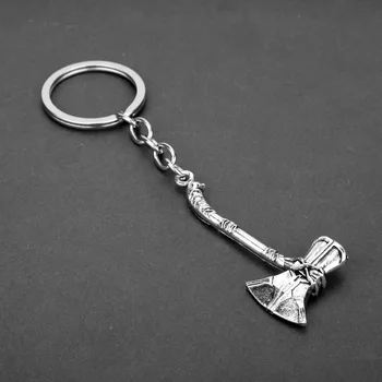 

The Avengers 3 Infinity War Thor Axe Hammer Keychain for Movie Fans Car Keyring Jewelry Action Figure Cosplay Toys