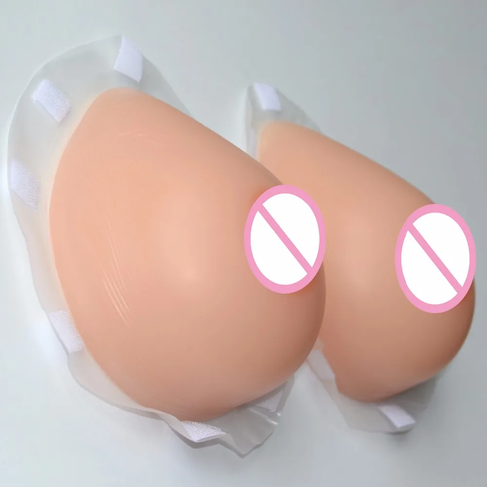 

New 1600g/Pair Silicone Fake False Breast Form Artificial Boob Enhancer For Mastetomy And Trandsgender