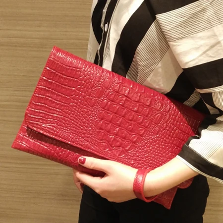TOPHIGH Red Crocodile Pattern Messenger Bag For Women 2021 Evening Bag Yellow Leather Handbag White Shop Online Top Handtasche 
