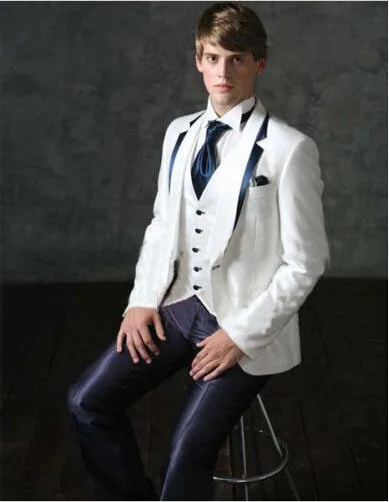 2019 Custom Made Men Fashion Designer Wedding Groom Tuxedo