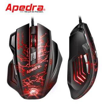 

Apedra A7 Gaming Mouse Macro Custom USB Computer Mouse 3200DPI 7 Buttons Ergonomic USB Optical Wired Game Mouse for PC Laptop