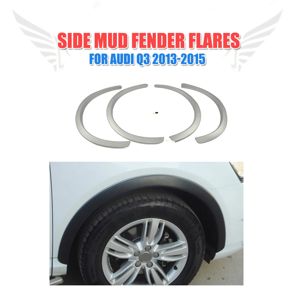 

Universal 4PCS/Set PP Grey Fender Flares Wheel Arch Extension Arches Trims for Audi Q3 2013 - 2015