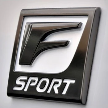 

1Pcs 3D Metal F-SPORT Car Stickers Logo Emblem Badge Decals Car Styling Decoration accessories for Universal Cars Moto
