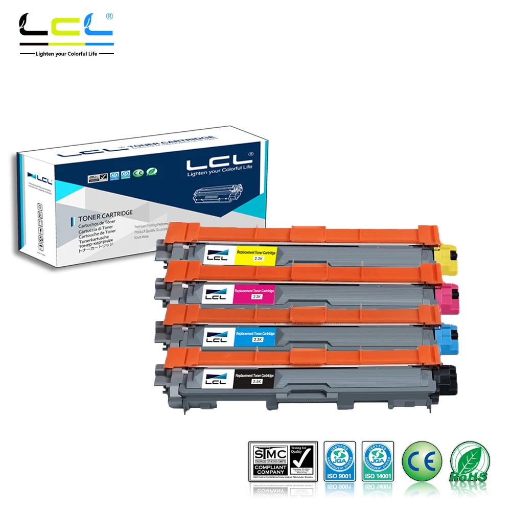 LCL TN225 TN221 TN245 TN241 TN 296 T N291 4 Pack KCMY Toner Cartridge Compatible for