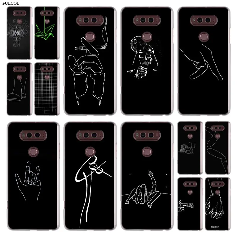 

line art Phone Case For LG Q6 a G7 G6 G5 G4 G3 V30 V20 K8 K8 K10 2018 K10 K8 2017 STYLUS STYLO 3 M700 Cover