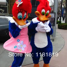 Дятел талисмана Пользовательские Необычные костюмы аниме косплей комплекты Mascotte мультфильм тема маскарадный карнавальный костюм