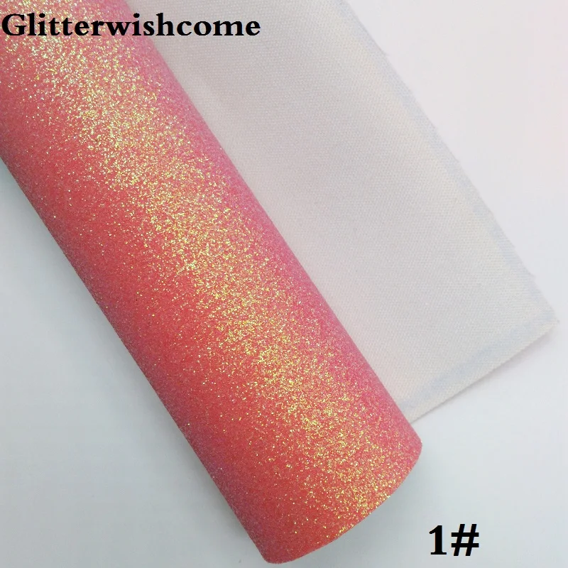 Винил Glitterwishcome размера A4 21 х29 см для бантов неоновая тонкая блестящая кожаная