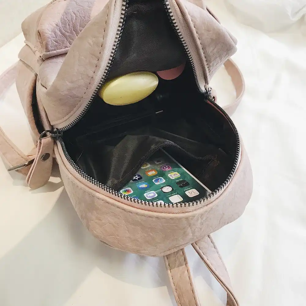 ladies leather backpack style handbag