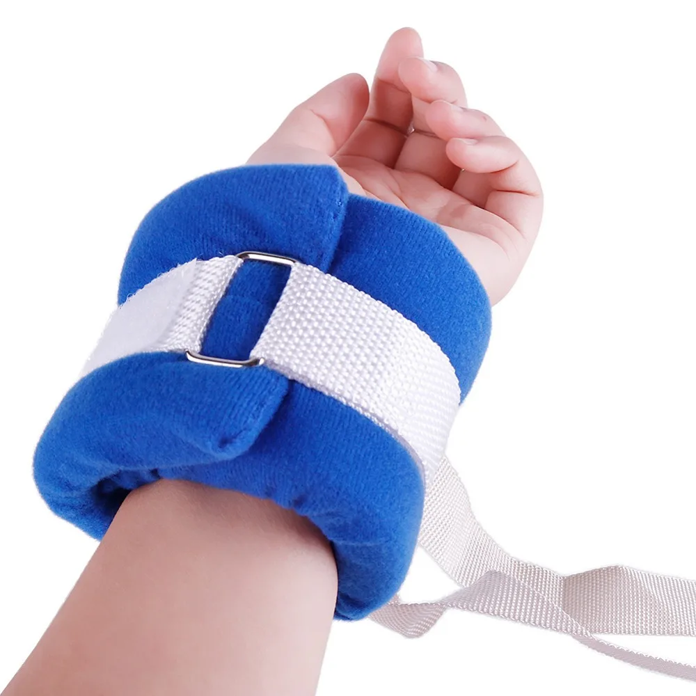 

1pc Medical Limbs Restraint Strap Patients Hands and Feet Limb Fixed Strap Belt for Elderly Mental Patient Use Blue #262725
