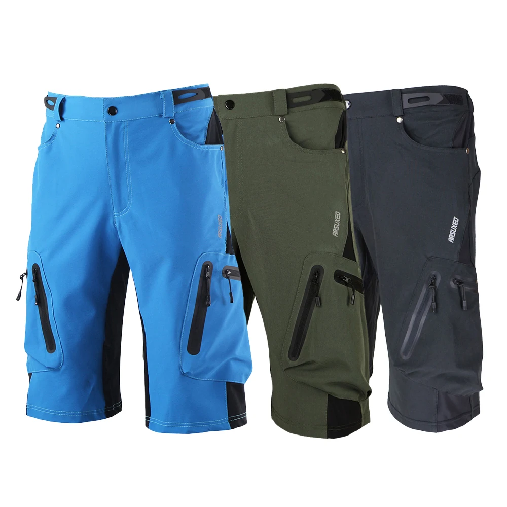Lixada мужские шорты для горного велосипеда шорты из дышащей ткани для велосипедных прогулок свободный крой для спорта на открытом воздухе бега MTB велосипедные короткие брюки