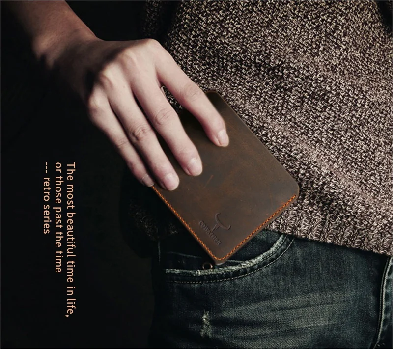 COWATHER Crazy horse leather men wallets Vintage genuine leather wallet for men cowboy top leather thin to put free shipping COWATHER Crazy horse leather men wallets Vintage genuine leather wallet for men cowboy top leather thin to put free shipping