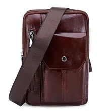 Новинка, высокое качество, мужской подлинный винтажный слинг из воловьей кожи, нагрудная сумка на плечо для путешествий, модная сумка через плечо