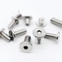 Allen-Cap Screw-Bolt Wafer-Head Hexagon-Socket Flat 304-Stainless-Steel Super-Low M2 M2.5