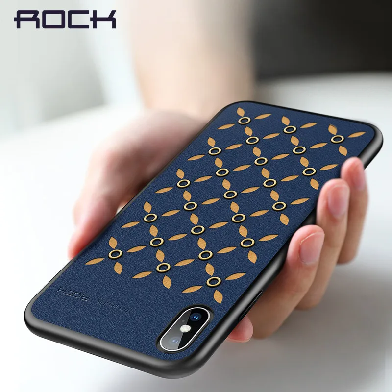 Тонкий чехол ROCK для iPhone 2018 из искусственной кожи защитный 5 8 6 1 полностью телефона