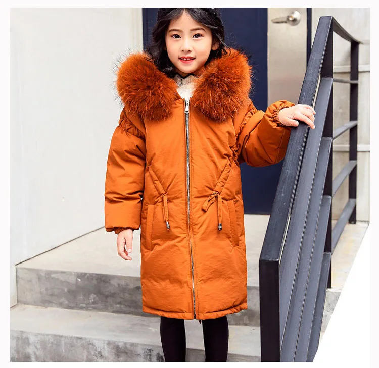 big winter jackets girls black green brown down children coats and jackets fur hooded long warm thick duck down kids outerwear 4 5 6 7 8 9 10 11 12 13 14 15 16 17 years little big girls winter jackets children girl winter coats  (2)