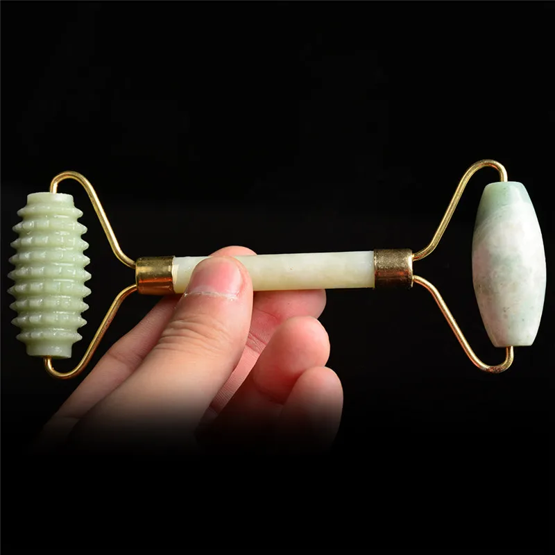 Natural Facial Beauty Massage Face Lift Tools Artificial Jade Roller Face Thin Massager