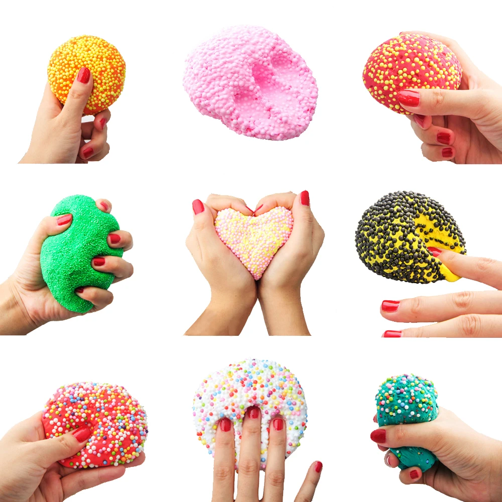 

30g Snow Mud Fluffy Foam Slime Clay Ball Supplies DIY Light Soft Cotton Charms Slime Scented Stress Toys for Children Arts Craft
