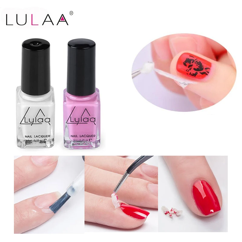 1 шт. бренд LULAA Nail Art Decoration Базовое покрытие розовый защитный клей для кожи отшелушивающая лента латексный лак для ногтей