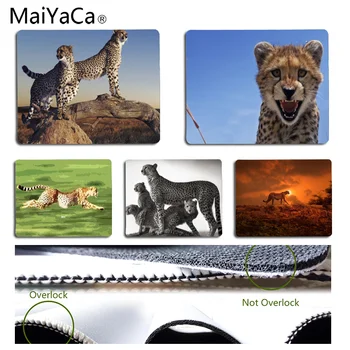 

MaiYaCa Hot Sales Cheetah gamer play mats Mousepad Size for 18x22cm 25x29cm Rubber Rectangle Mousemats
