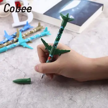 

2PCS Gel Pen Random Color Gel Ink Pen Drawing Ballpoint Pen 0.38mm Airplane Shape Writing Stationery Office & School Pen Ballpen