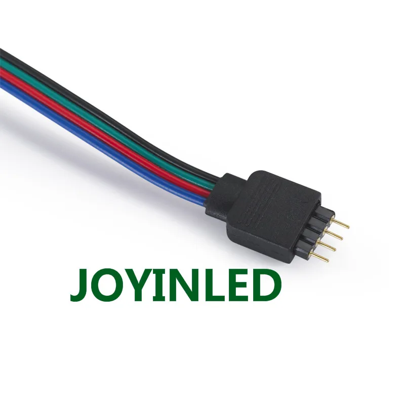 free shipping 10pcs/lot 4pin RGB strip connector, 4 pin needle, male type double 4pin, small part for LED RGB 3528 and 5050 str