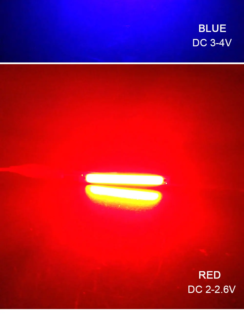 608mm 2V 3V COB LED Light Bulb 60mm Strip Red Bule Warm Cool White 1W 3W 3.7V LED Lighting Source for DIY Work Lamps (12)