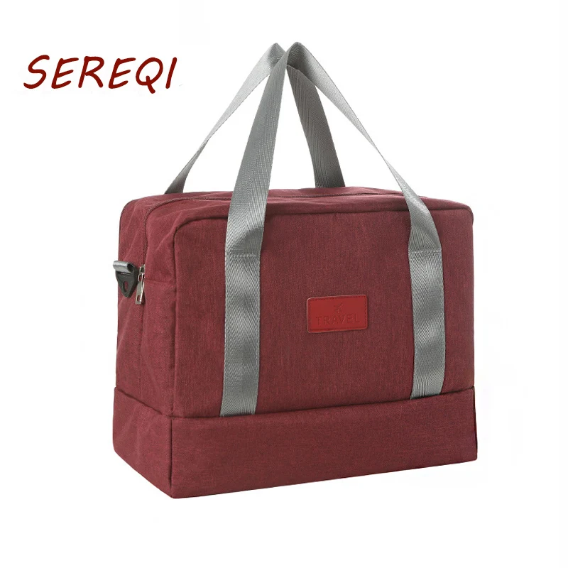 

Double-layer Separated Travel Organizer Luggage bag Packing Cubes Waterproof Nylon Bag Large Capacity Folding Duffle Weekend Bag